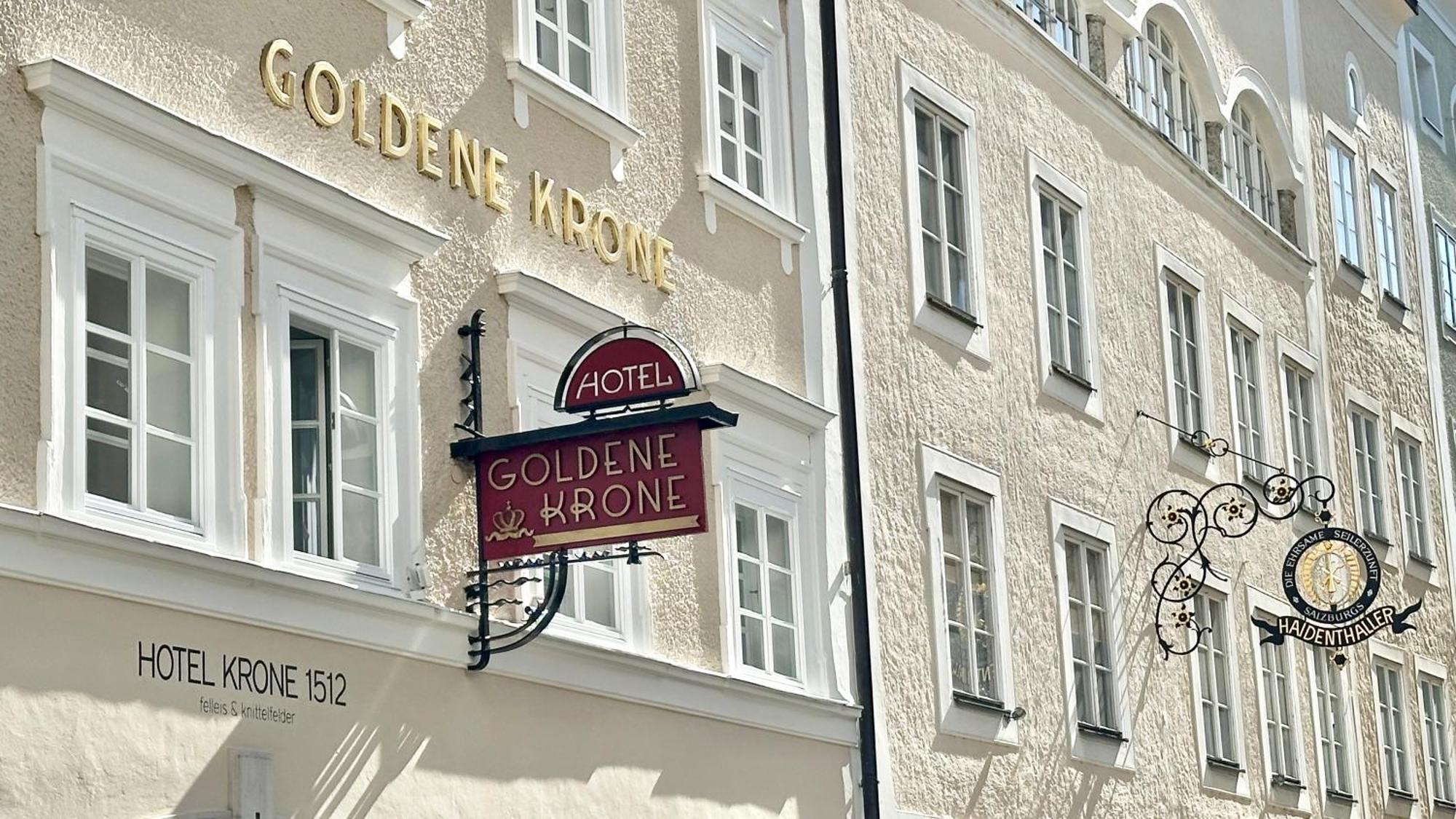 Hotel Krone 1512 Salzburg Bagian luar foto